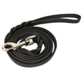 1.2-1.6M Genuine Leather Dogs Leash with Hook Pet Walking Training Brown Black Colors for Medium Large Pet Shepherd Greyhound
