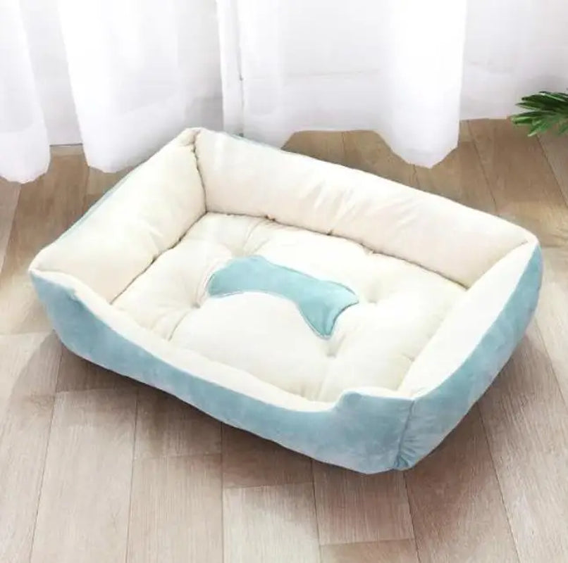 Classical Pet Mat Fashion Dog Kennel Bed House Breathable Cotton Soft Cat Nest Dog Warm Bed for Small Medium Dog