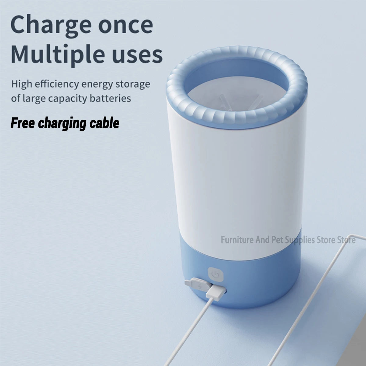 Pet Foot Washing Machine Electric Pet Paw Cleaner Automatic Dog Quick Cleaner Pet Paw Portable Low Noise Waterproof Foot Cup