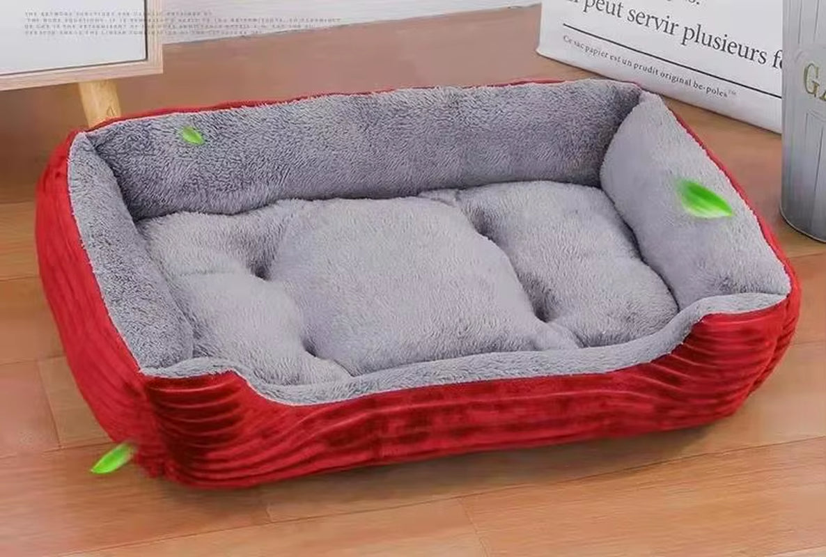 Classical Pet Mat Fashion Dog Kennel Bed House Breathable Cotton Soft Cat Nest Dog Warm Bed for Small Medium Dog