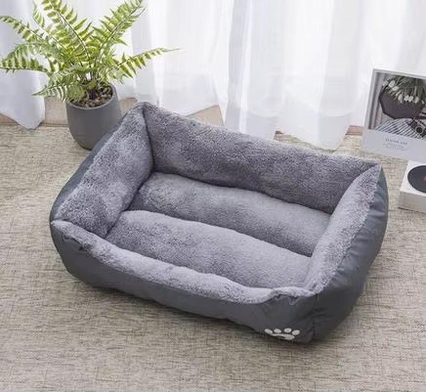 Classical Pet Mat Fashion Dog Kennel Bed House Breathable Cotton Soft Cat Nest Dog Warm Bed for Small Medium Dog