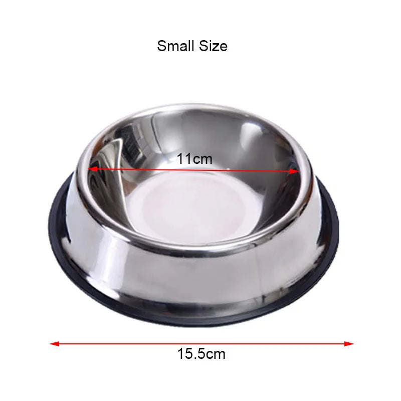 Stainless Steel Pet Dog Bowl Food Storage Container Dog Food Bowl Water Bottle Pet Bowl Feeder Dish for Small Large Dogs Cats