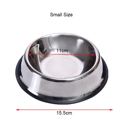 Stainless Steel Pet Dog Bowl Food Storage Container Dog Food Bowl Water Bottle Pet Bowl Feeder Dish for Small Large Dogs Cats