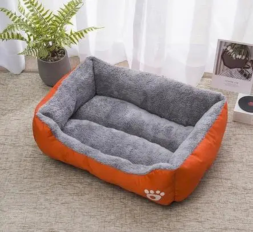 Classical Pet Mat Fashion Dog Kennel Bed House Breathable Cotton Soft Cat Nest Dog Warm Bed for Small Medium Dog