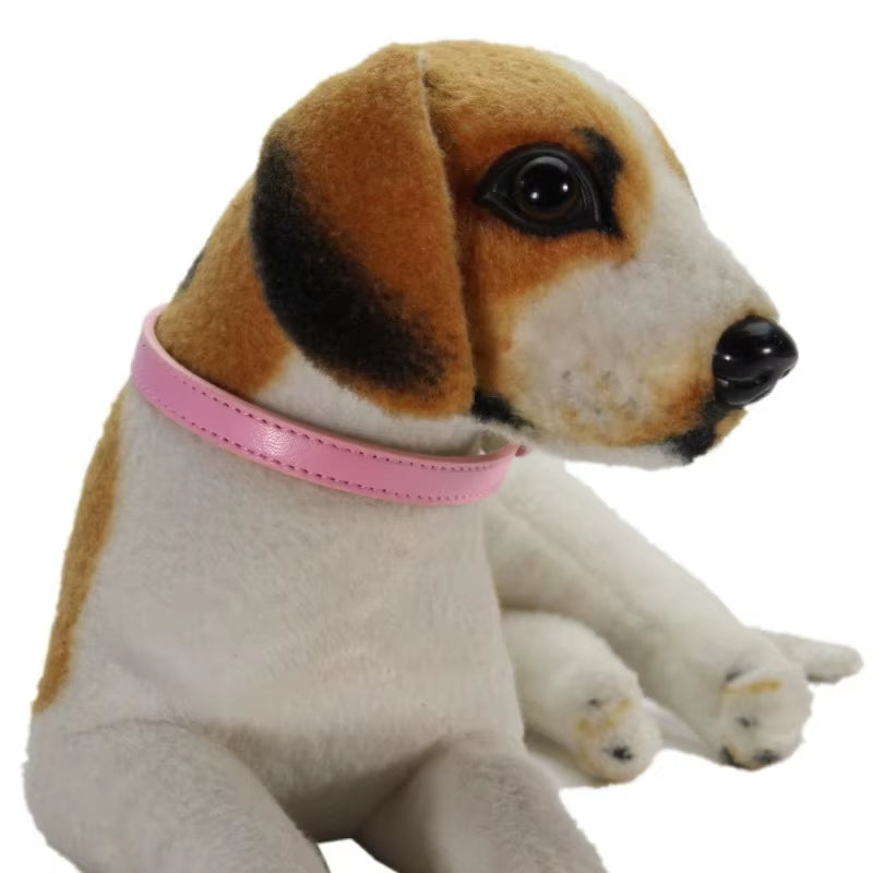 1PC Popular Adjustable Colorful Pet Collars Kitten Cat Collar PU Leather Neck Strap Safe for Dogs Soft Pet Supplies